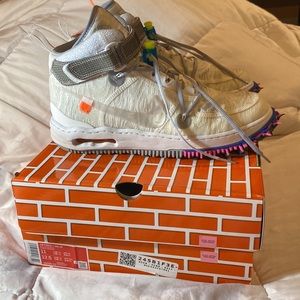 Nike Air Force MID SP SZ 11 OFF WHITE/WHITE